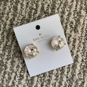 Kate Spade Large Clear Gumdrop Studs